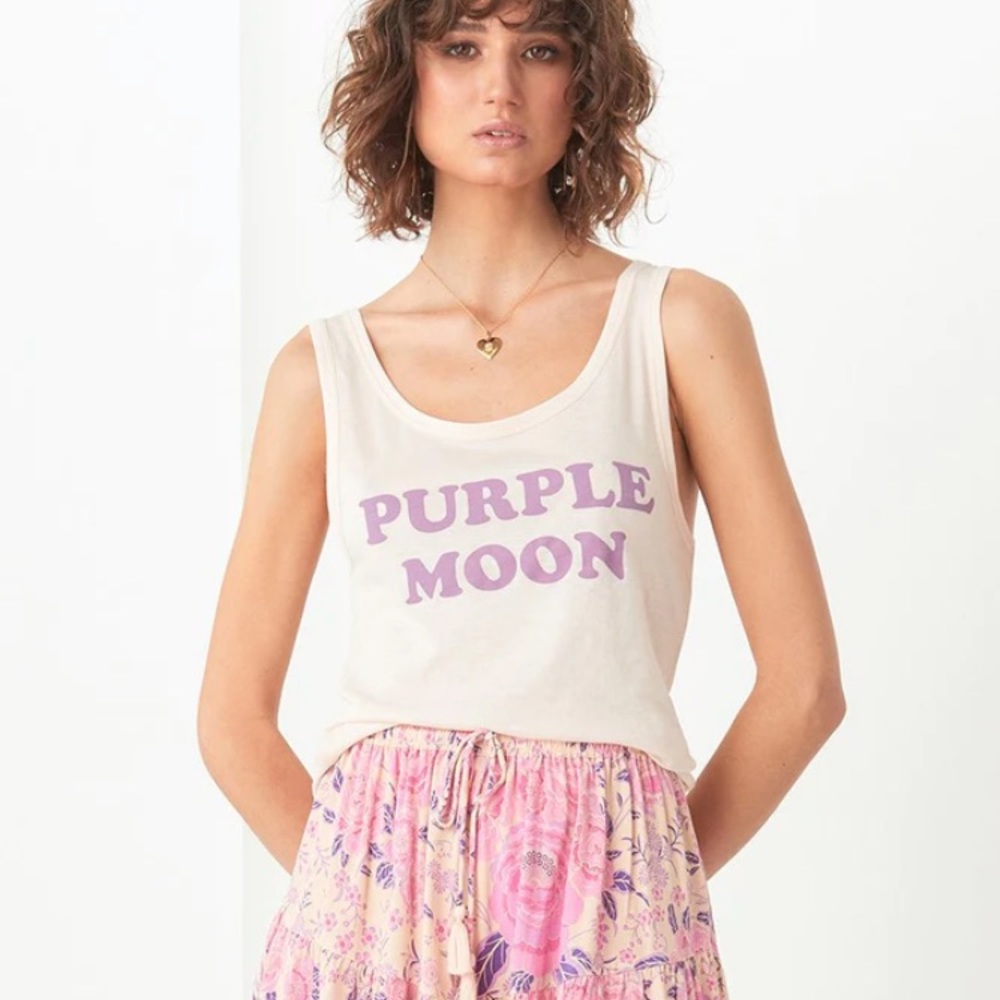 Spell and the Gypsy Collective Purple Moon Tank ✨✨🌙🔮💜🖤